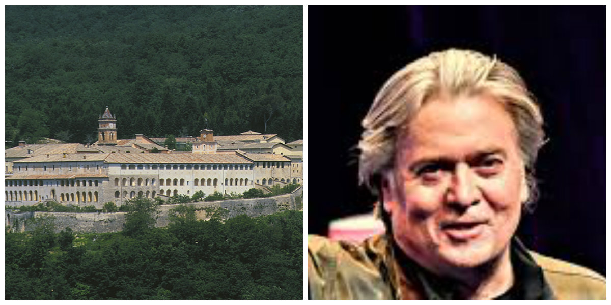Certosa di Trisulti e l'ideologo del sovranismo Steve Bannon