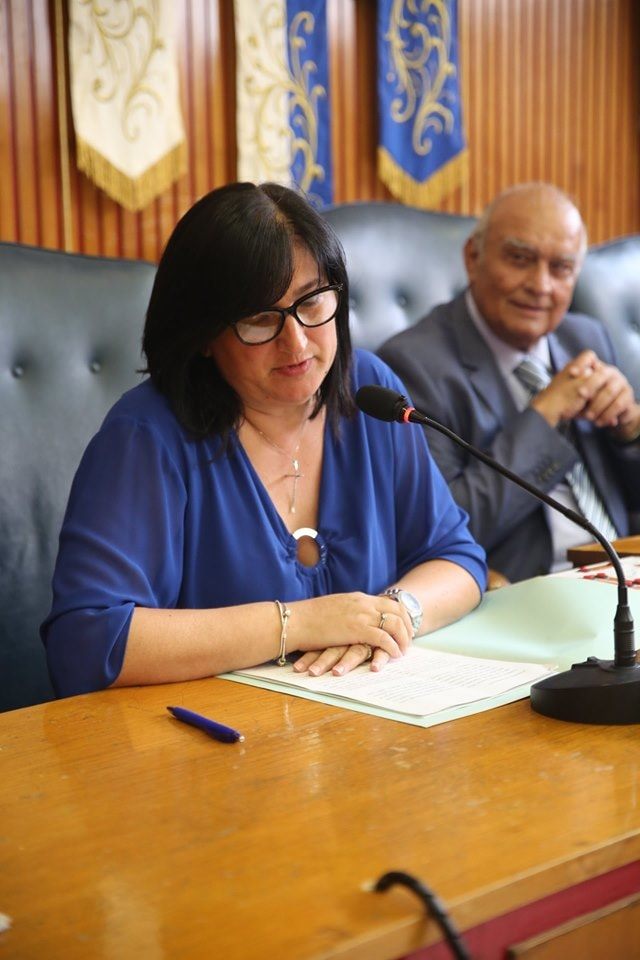 Il Sindaco Roberta Tintari e il Presidente del Consiglio Comunale Gianfranco Sciscione