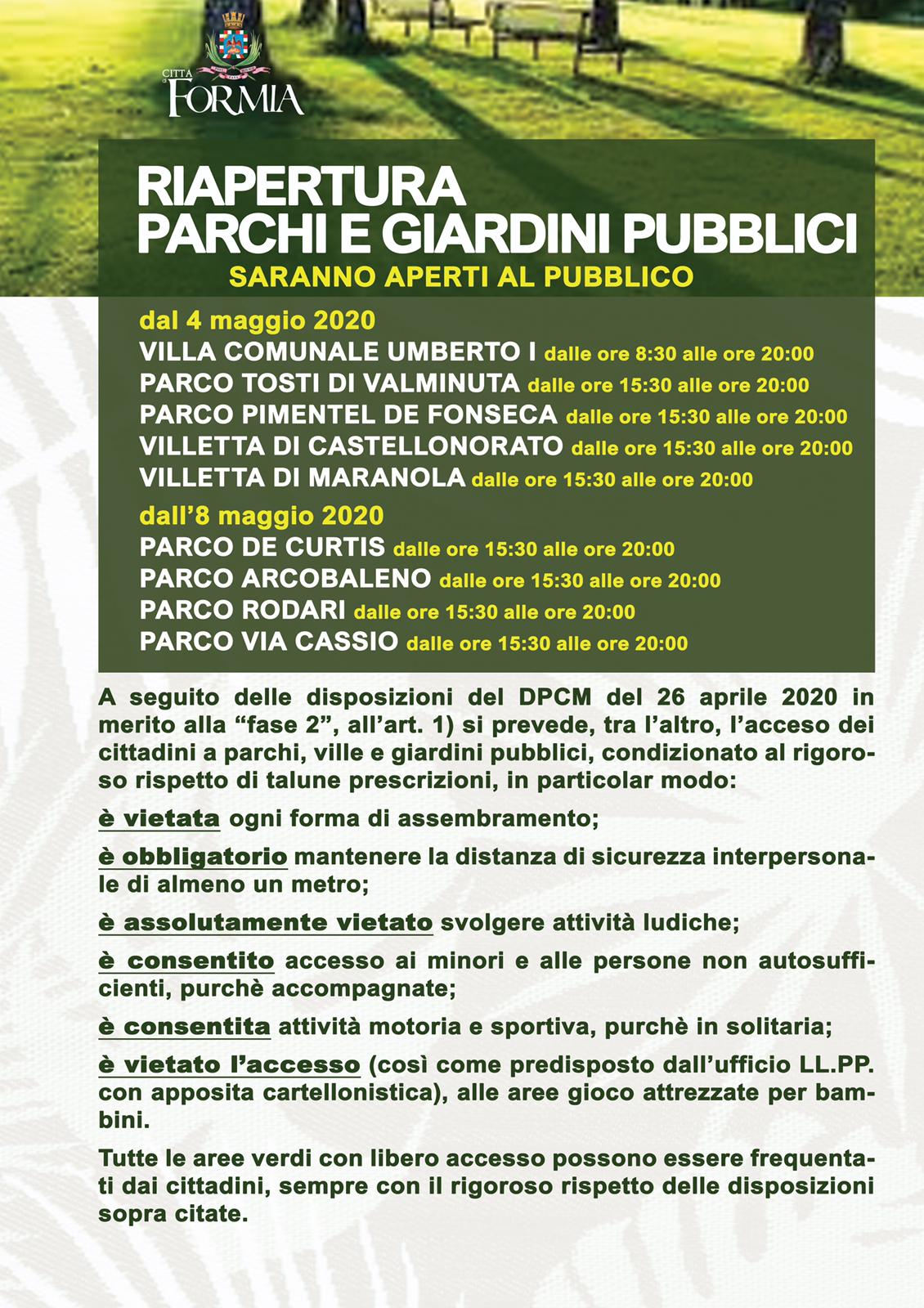 Parchi aperti definitivo