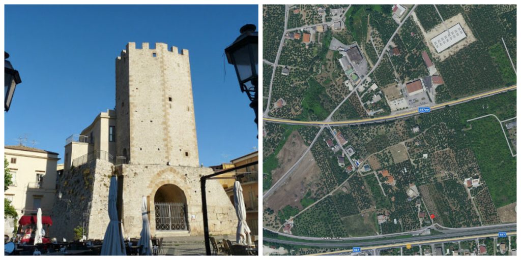Castellone (Formia) e l'area della lottizzazione in Via Pietra Erta