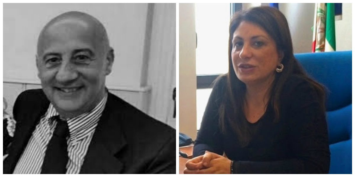 Il Commissario Giacomo Mignano e il Presidente del Tribunale di Latina Caterina Chiaravalloti