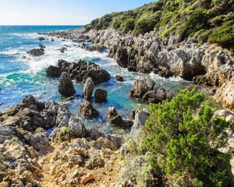 La scogliera di San Felice Circeo