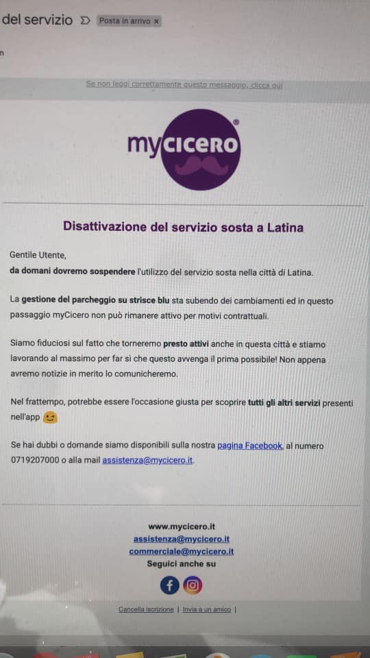 Comunicazione di My cicero