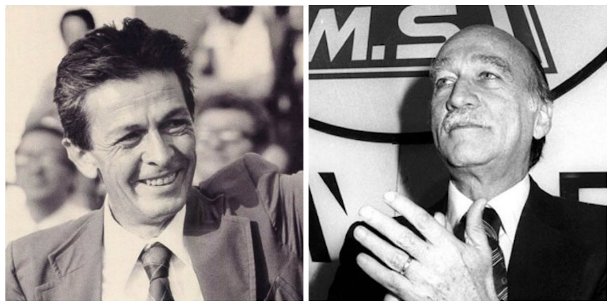 Enrico Berlinguer e Giorgio Almirante