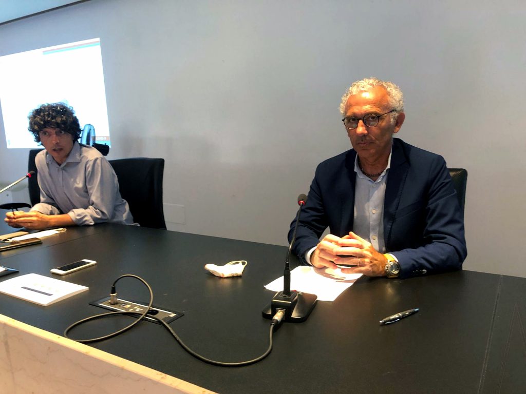 L'Assessore al Bilancio Proietti e il Sindaco di Latina Coletta