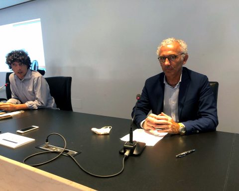 L'Assessore al Bilancio Proietti e il Sindaco di Latina Coletta