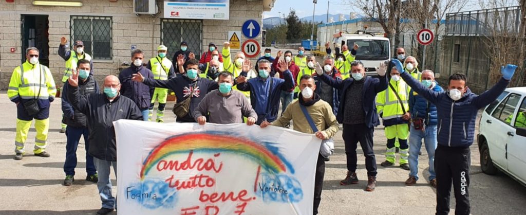 I dipendenti della Formia Rifiuti Zero