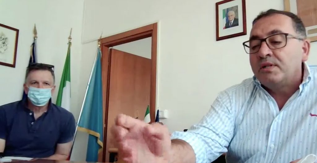 Il Direttore dell'Asl di Aprilia Belardino Rossi e il Sindaco di Aprilia Antonio Terra