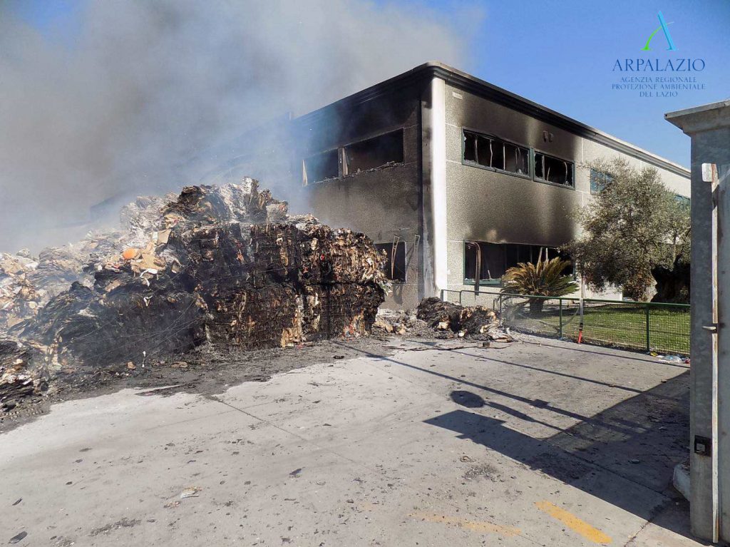 Impianto Loas dopo l'incendio del 9 agosto