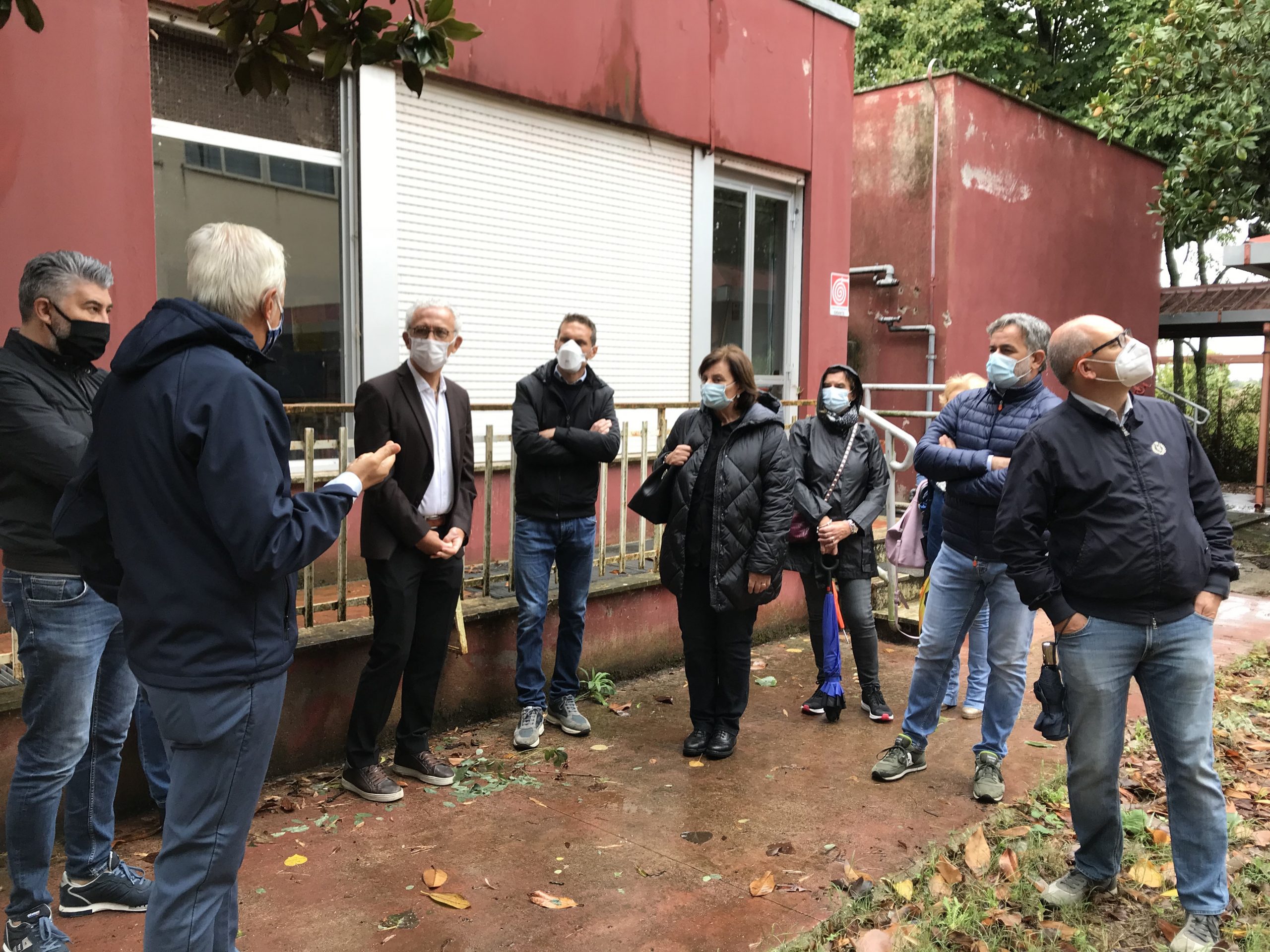 Foto: sopralluogo alla scuola Caetani