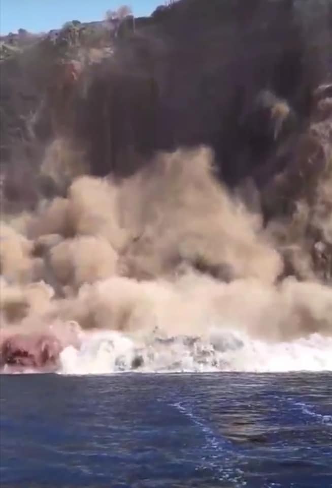 Il crollo a Moggio di Terra, Ventotene