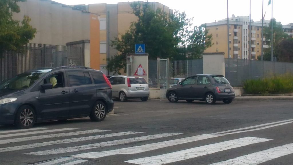 L'ingresso all'Ex Istituto Sani-Salvemini