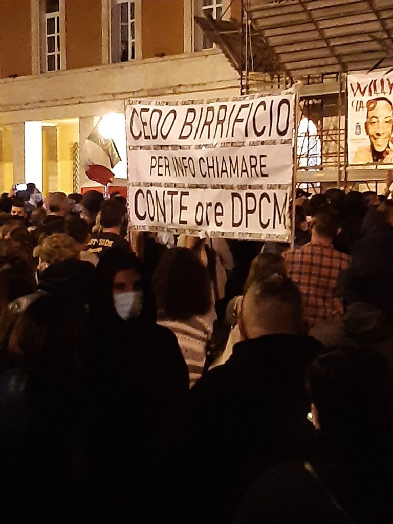La protesta di Piazza del Popolo - 26 ottobre 2020