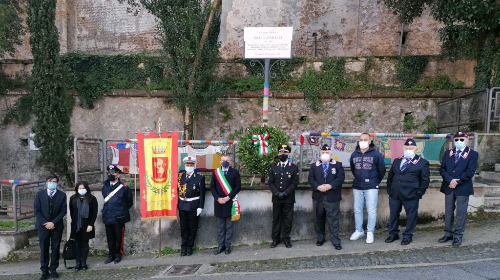 Commemorazione del brigadiere Ezio Lucarelli a Cori