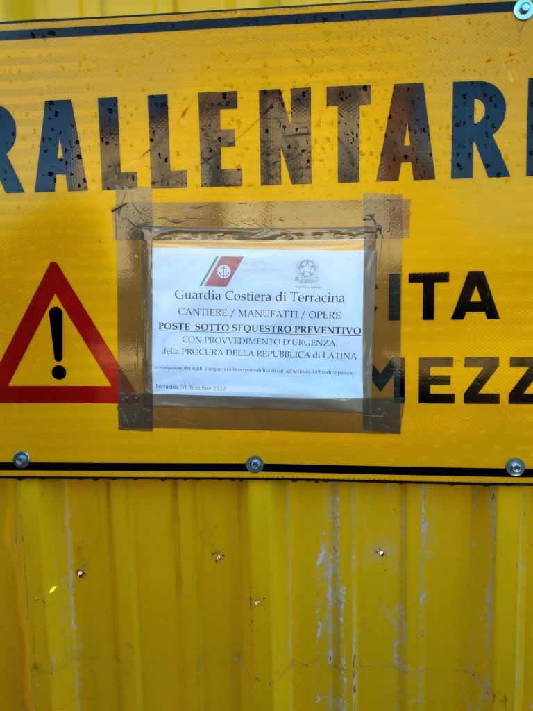 Cantiere Ex Pro Infantia sequestrato