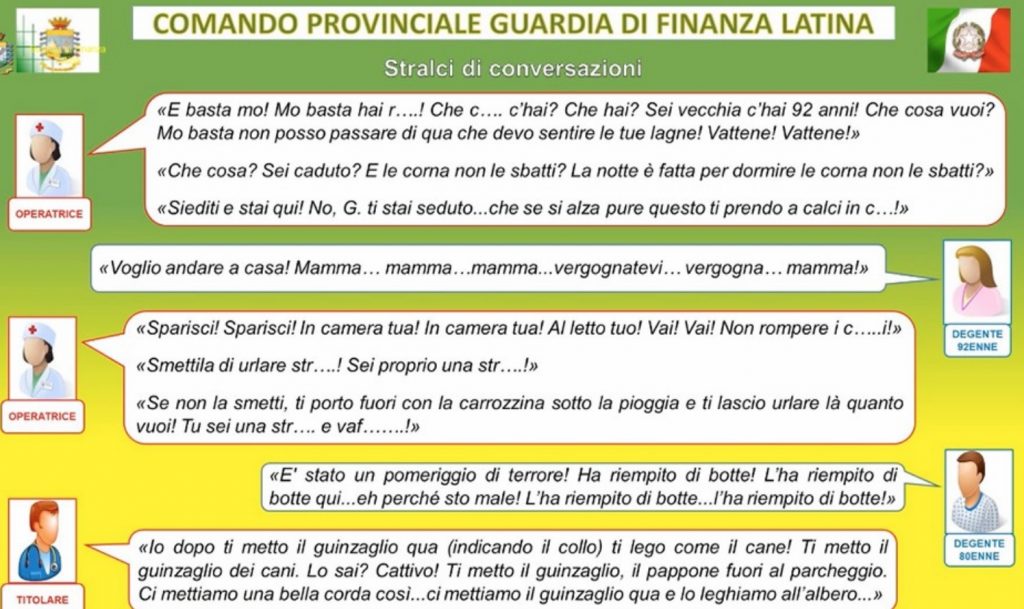 Stralci di conversazioni maltrattamenti