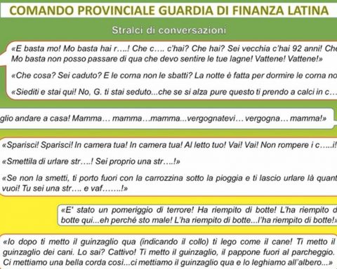 Stralci di conversazioni maltrattamenti
