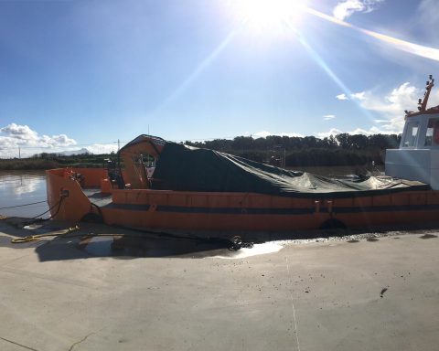 La draga con cui saranno effettuati i lavori di escavazione nel proto canale di Rio Martino4