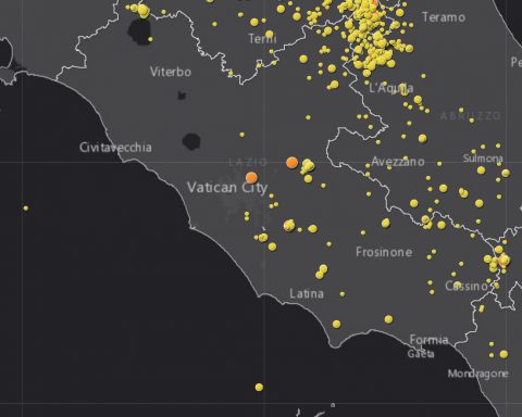 Mappa dei terremoti interattiva nel Lazio
