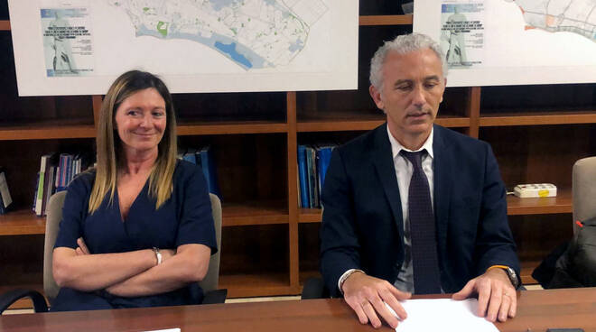 Simona Lepori e Damiano Coletta