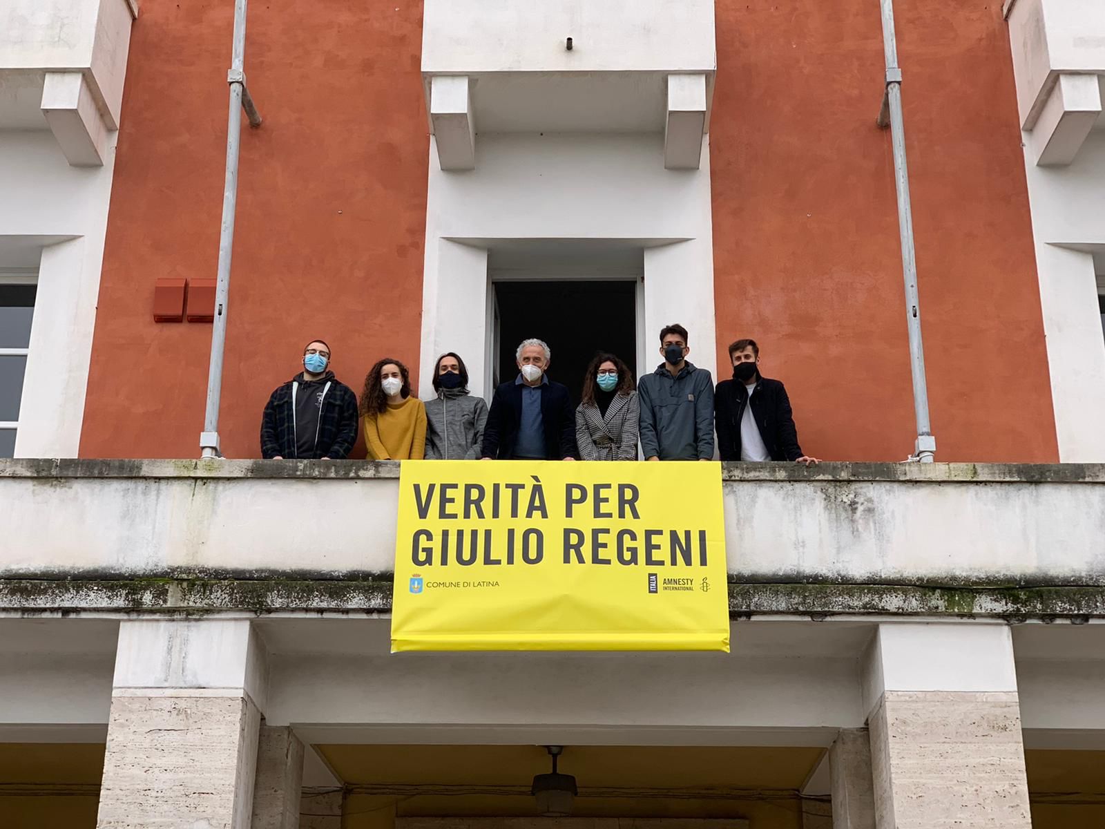 striscione giulio regeni latina, gruppo