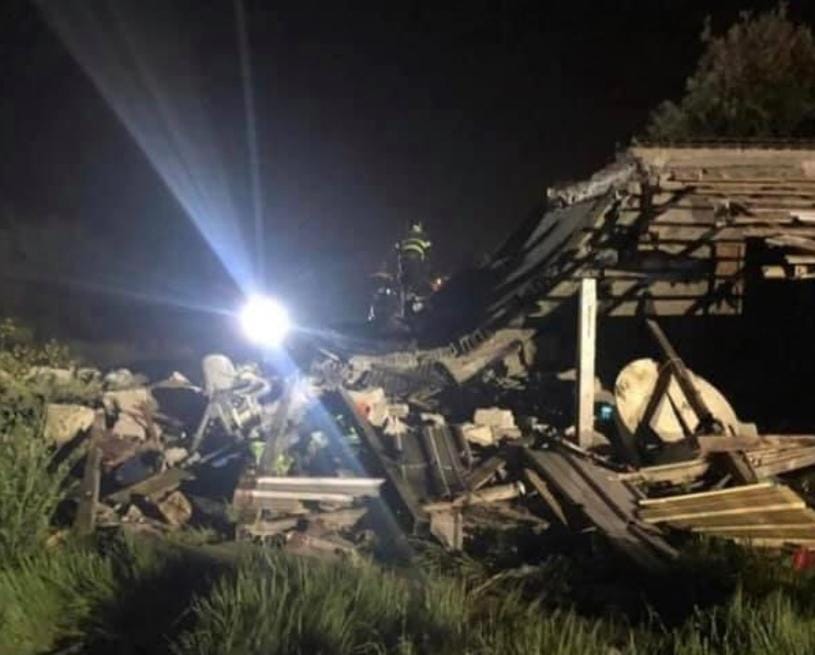 L'esplosione in Via Manzoni, San Felice Circeo (foto da Lazio Tv)