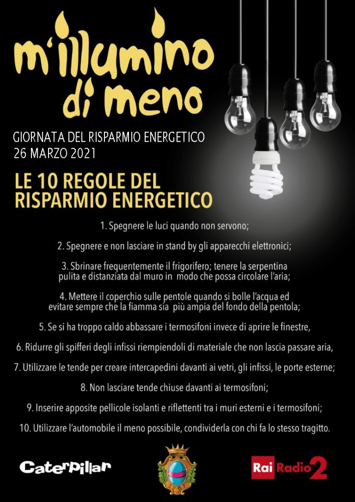 locandina mi illumino di meno fondi