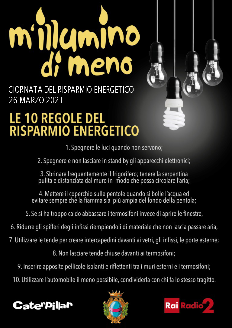 locandina mi illumino di meno fondi