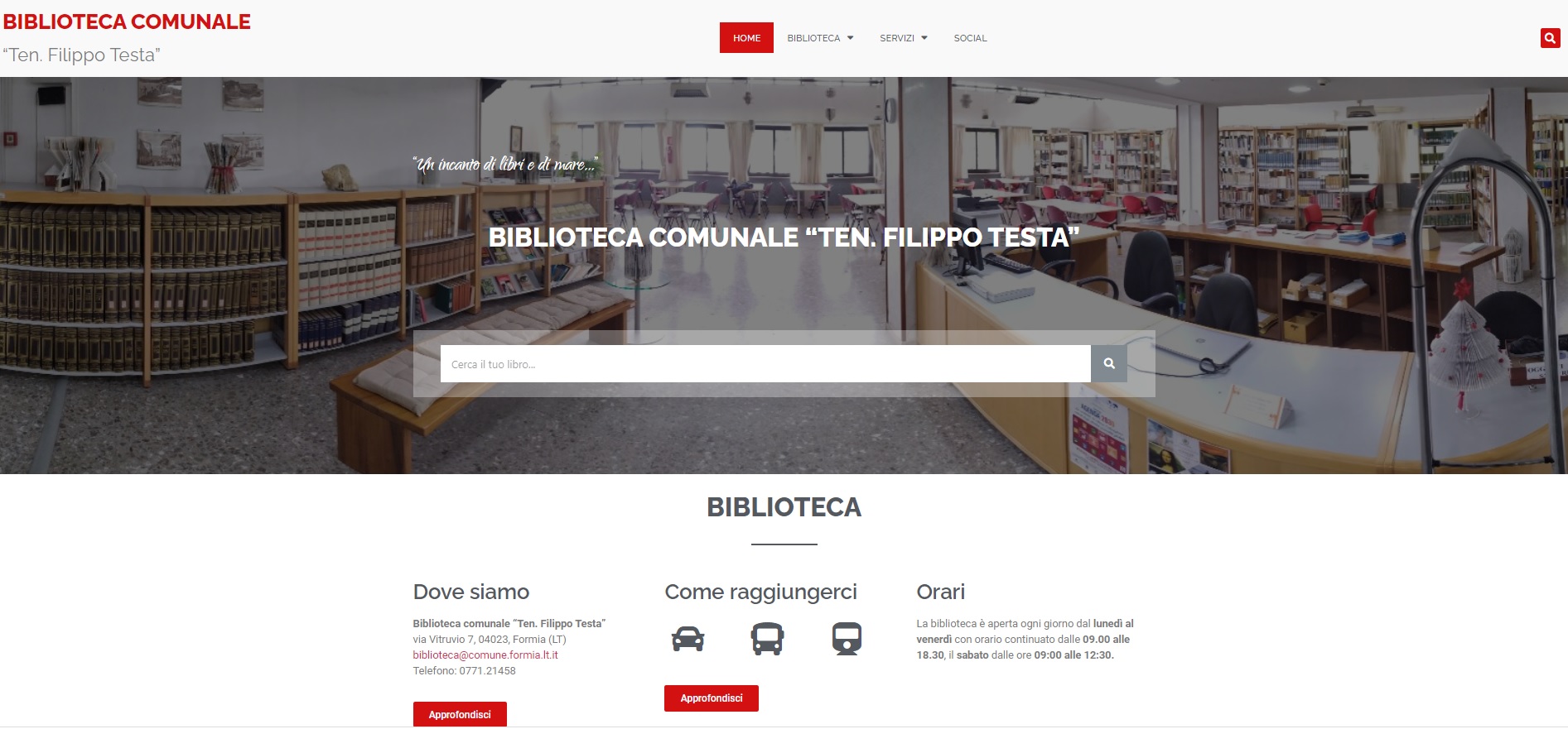 Sito biblioteca