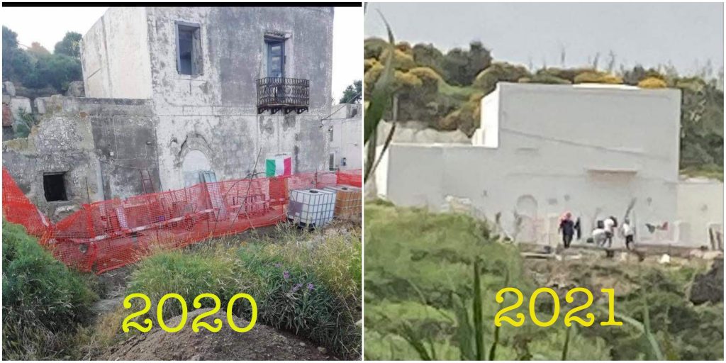 Abusivismo a ponza, villa ultimata nonostante i sequestri