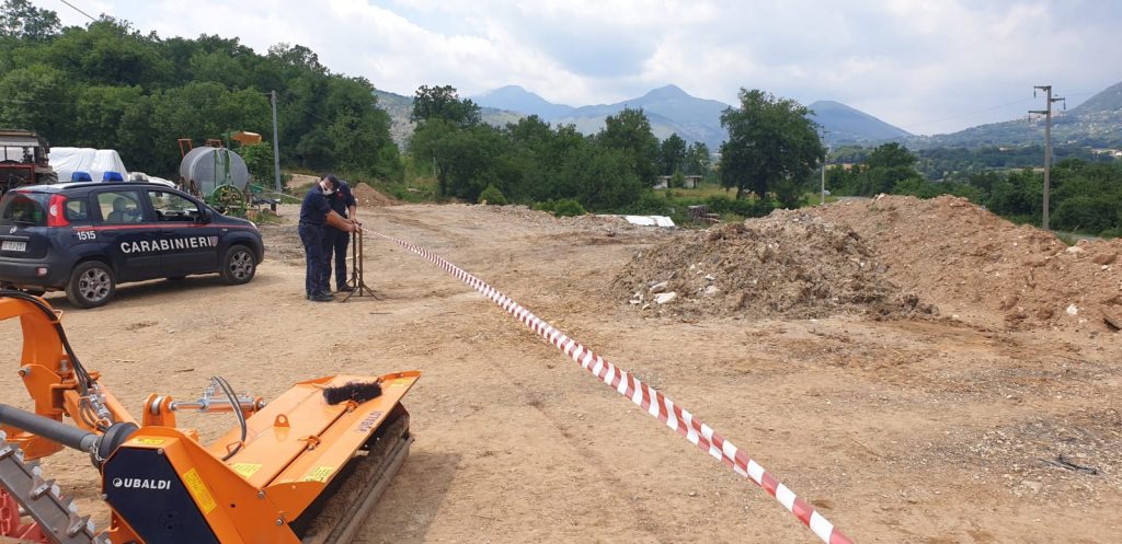 Foto dell’area sottoposta a sequestro