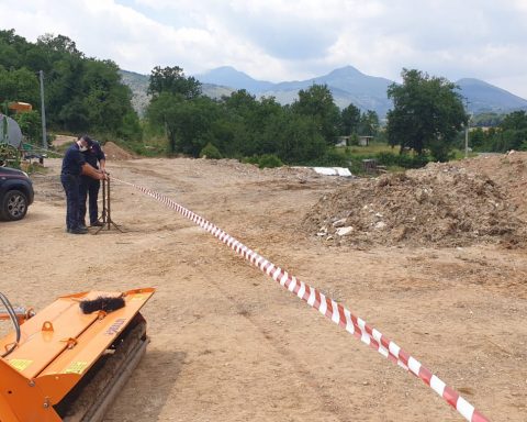 Foto dell’area sottoposta a sequestro