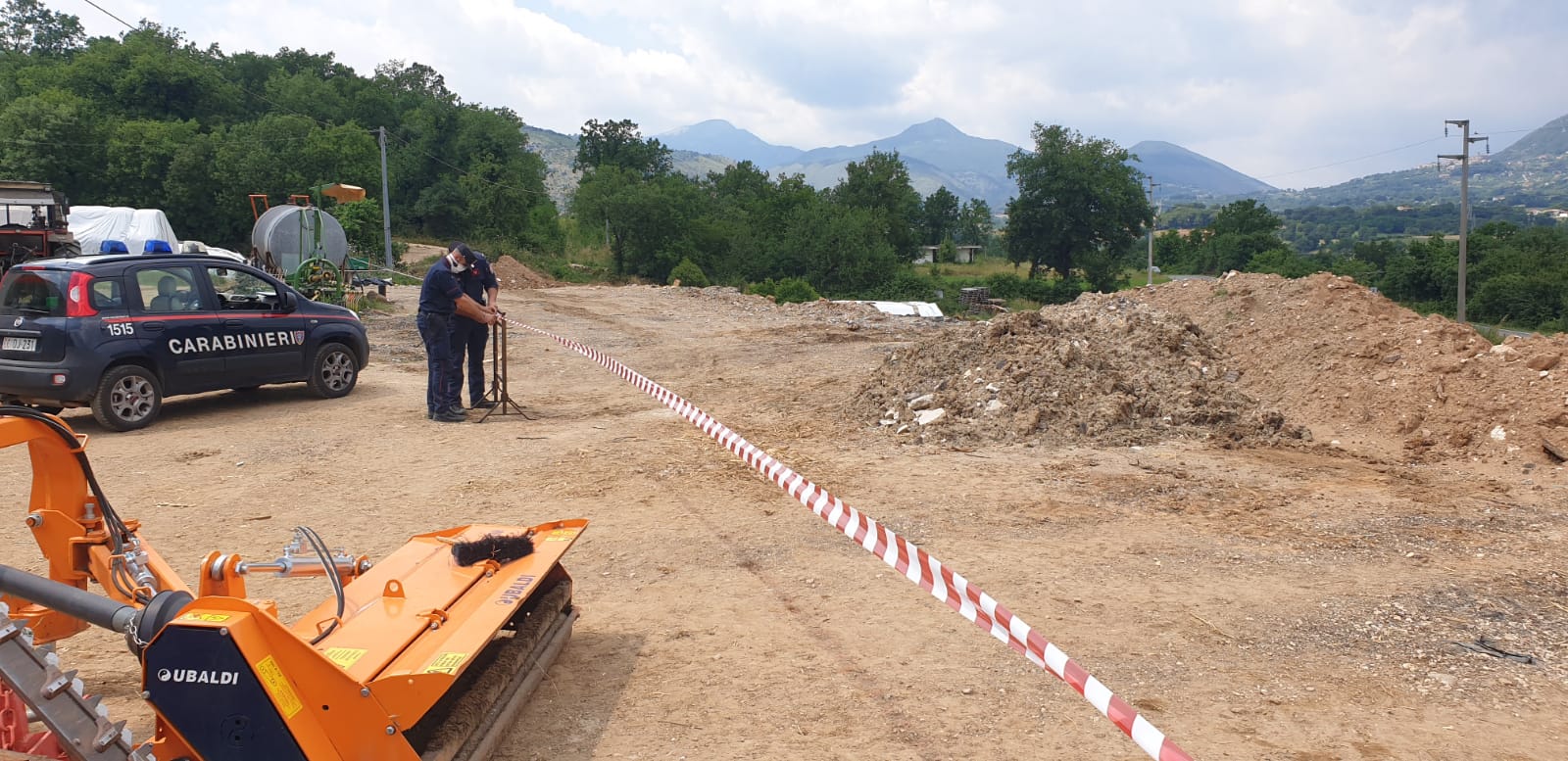 Foto dell’area sottoposta a sequestro