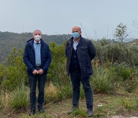 Il presidente della Provincia Carlo Medici e il sindaco di Castelforte Giancarlo Cardillo (1)