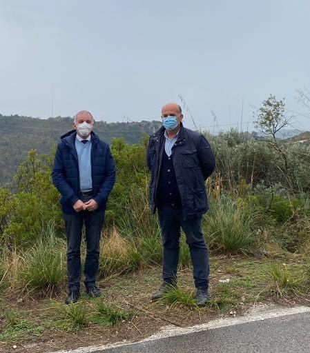 Il presidente della Provincia Carlo Medici e il sindaco di Castelforte Giancarlo Cardillo (1)
