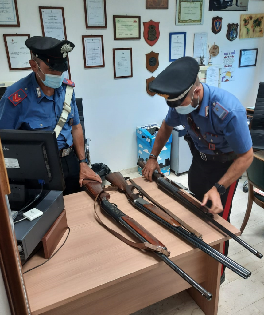 Armi sequestrate in Sezze