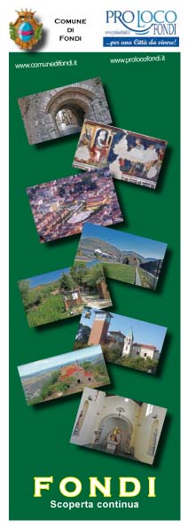 Copertina pieghevole A4 Fondi Pro Loco da scoprire 2021