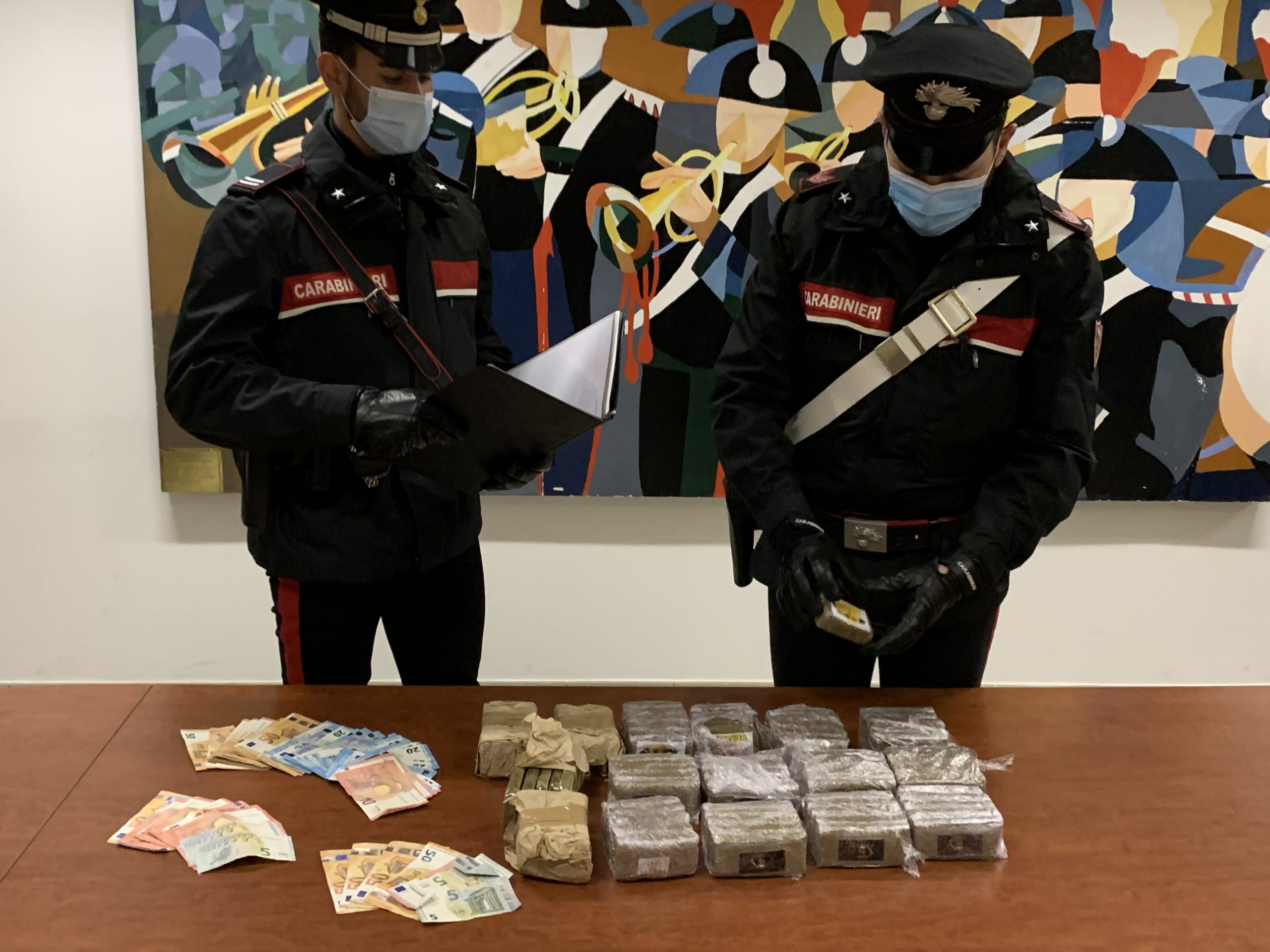 Il sequestro operato dai carabinieri di aprilia il 25 febbraio 2021