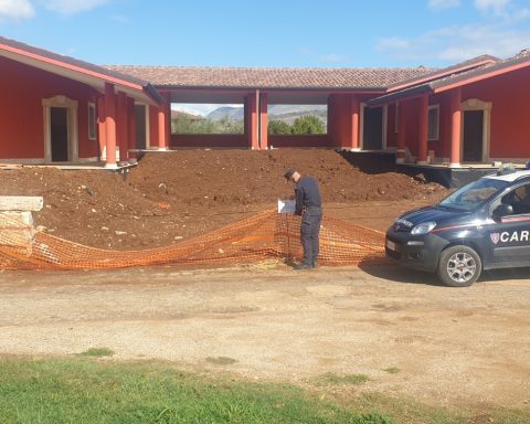 Carabinieri del Comando Stazione Forestale di Priverno sul posto