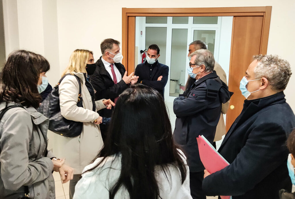 Il sopralluogo compiutto oggi 17 novembre a Cisterna