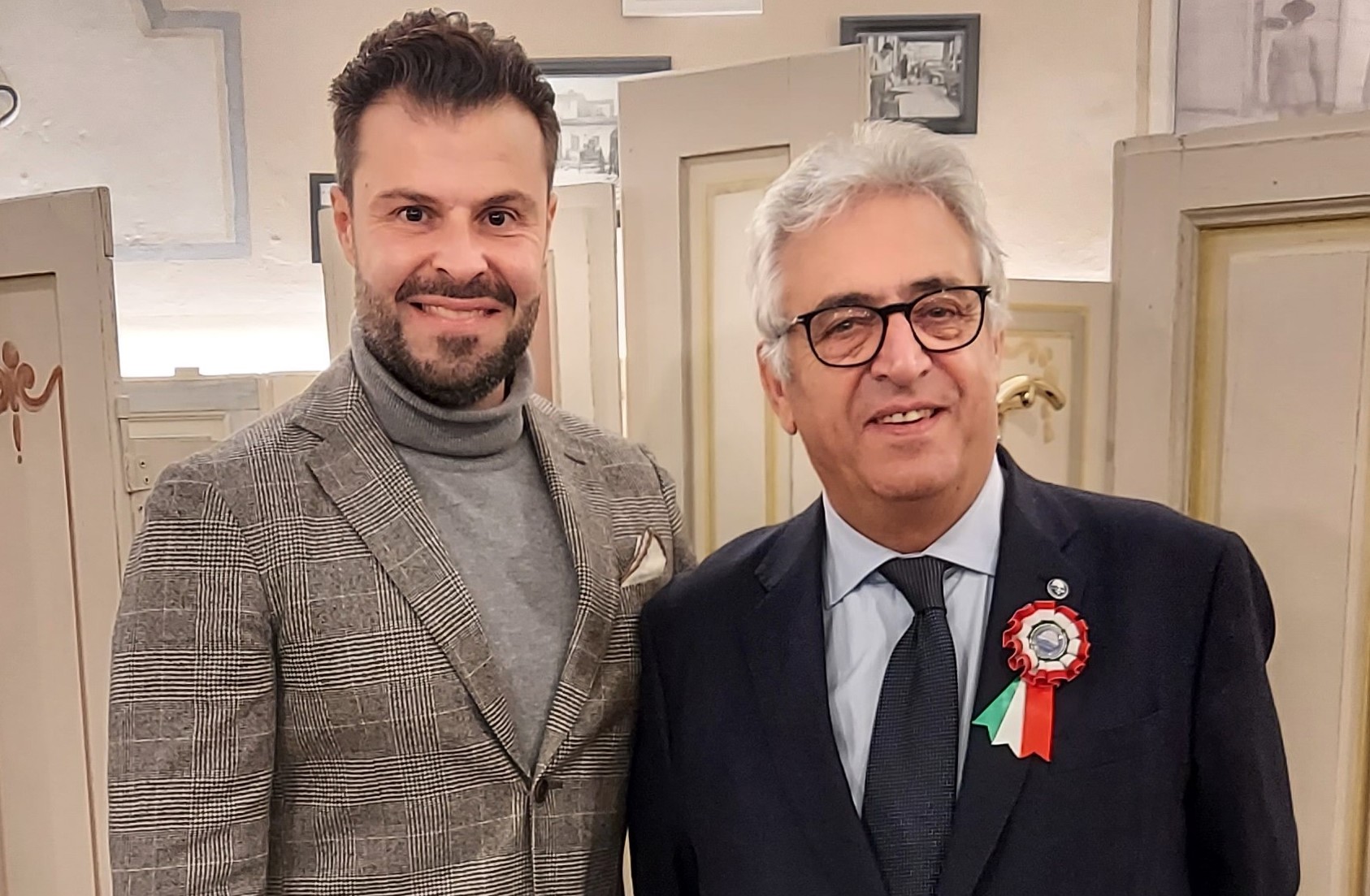 L'Avvocato Di Leginio ( a sx) e il Professore Landi
