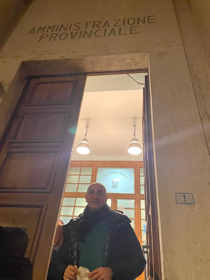 Gerardo Stefanelli dopo essere stato eletto Presidente della Provincia di Latina