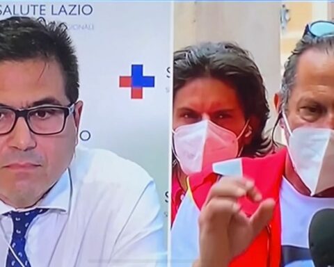 L'assessore alla sanità regionale Alessio D'Amato e l'esponente Confail Vinicio Amici