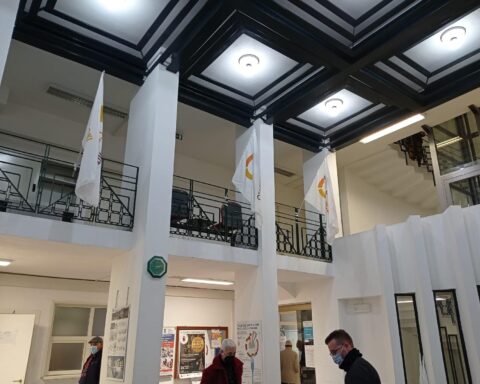 L'aula consigliare di Cori occupato dal Comitato Civico nella giornata del 21 dicembre 2021