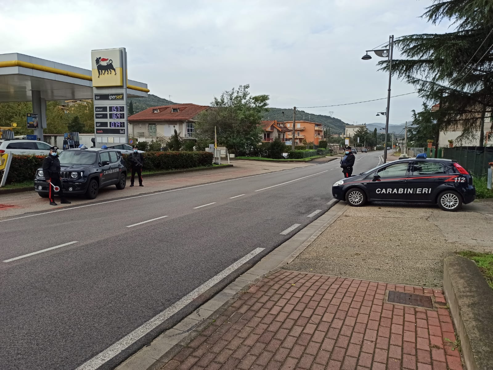Posto di controllo nell’ambito della Compagnia Carabinieri di Terracina