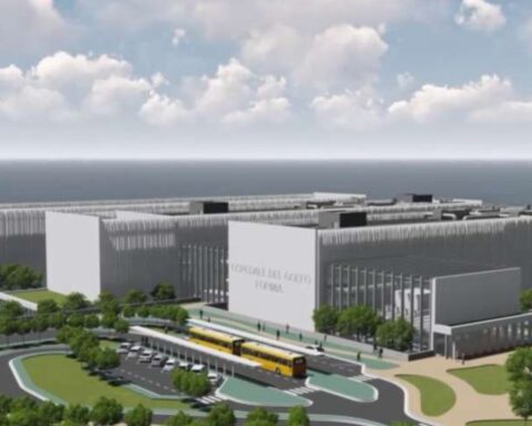 Rendering del Nuovo Ospedale del Golfo