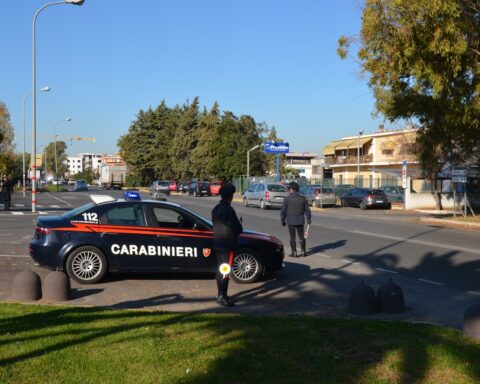 Carabinieri di Latina durante un servizio di controllo