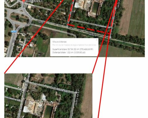 L'area oggetto di confisca