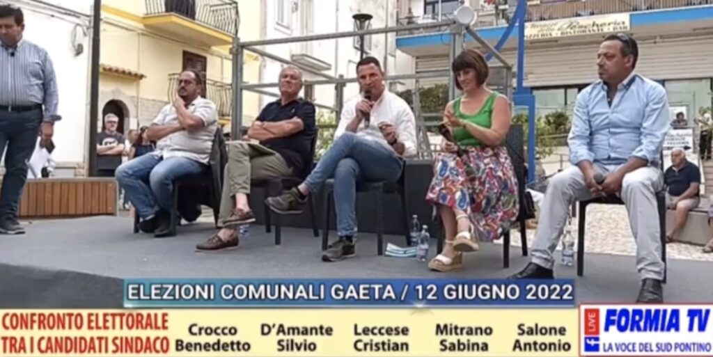 Il confronto tra i candidato Sindaco di Gaeta che ha avuto luogo domenica 5 giugno