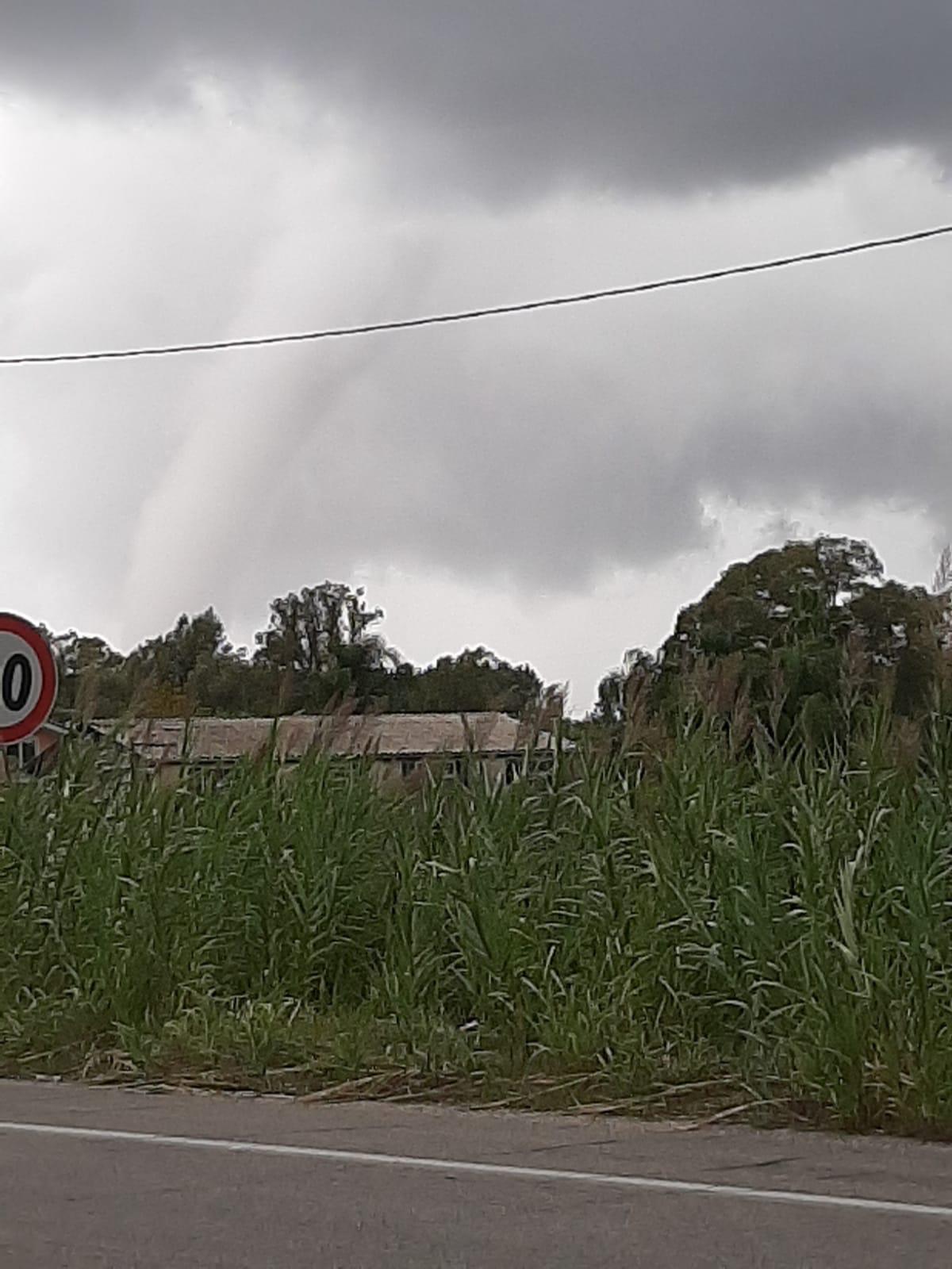 tromba d'aria a Sabaudia
